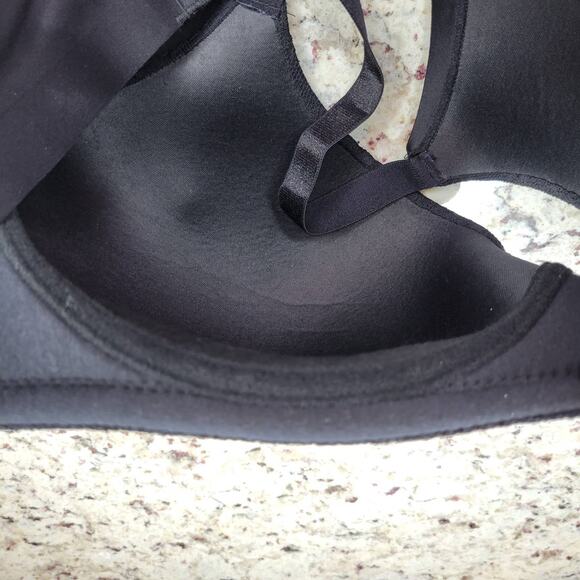 Ashley Stewart Full Coverage Wire Free Light Lined Lace Black Bra Women Sz 42DDD - Picture 6 of 7